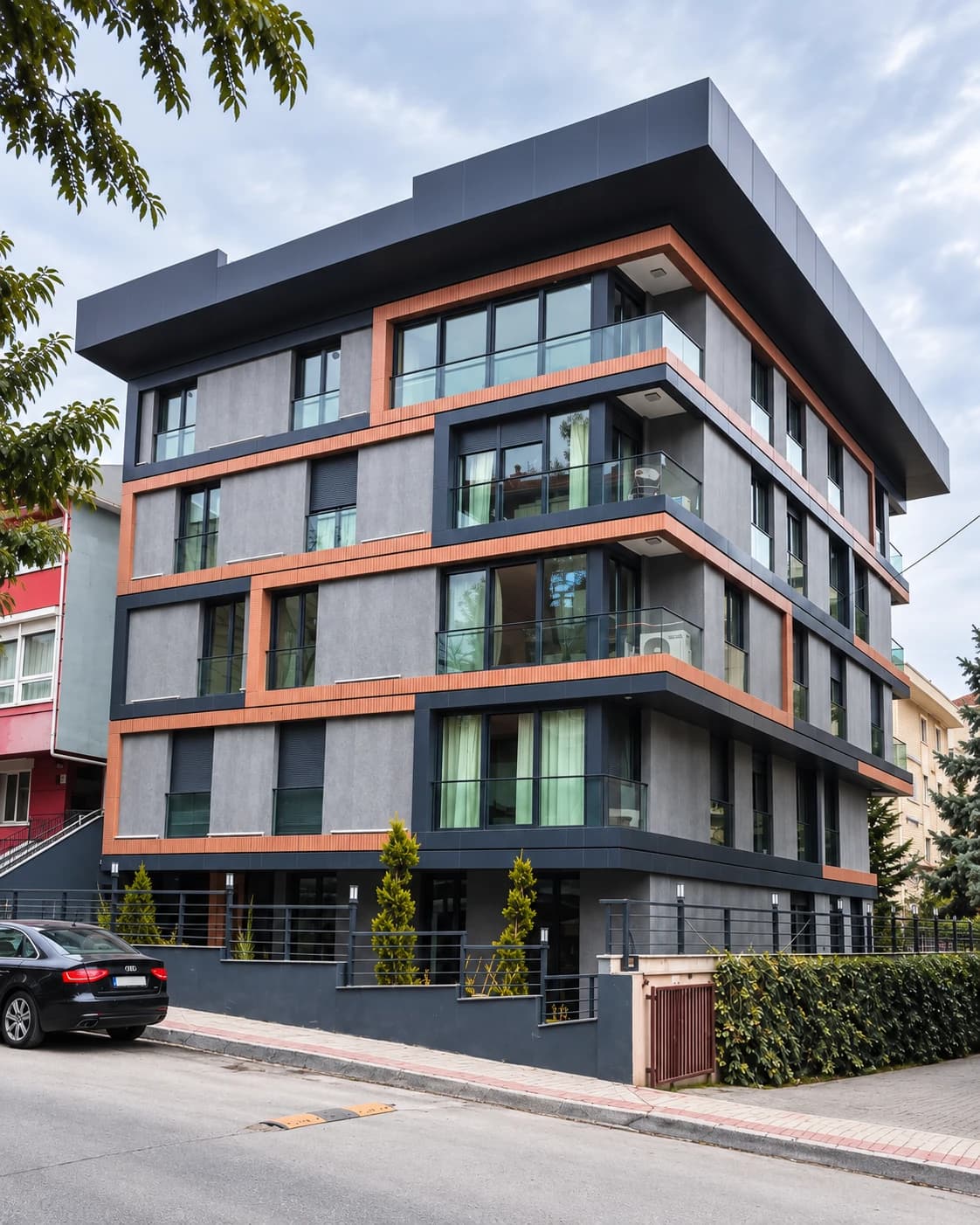 Proje Mercan dış cephesinin tamamlanmış hâli
