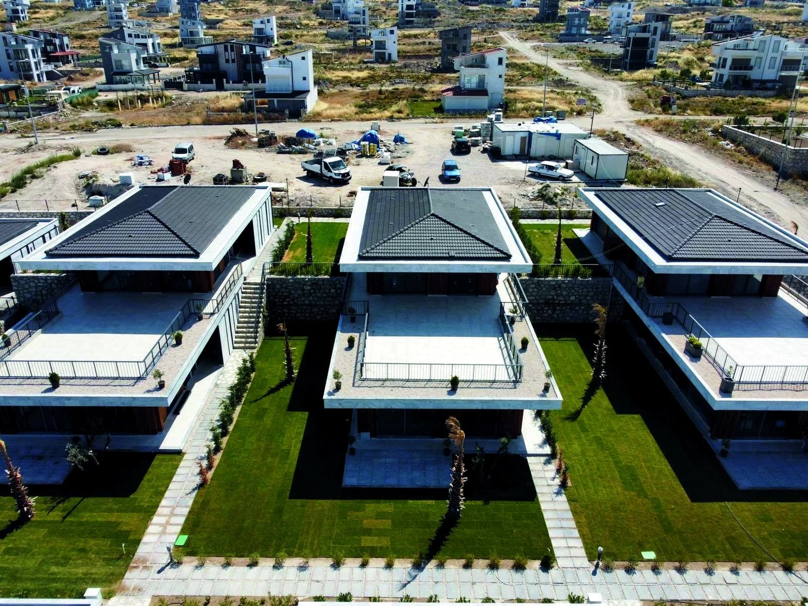 Terrace House yerleşkesi, tamamlanmış yapının fotoğrafı